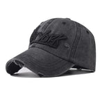Men's Distressed Casual Embroidered Cap