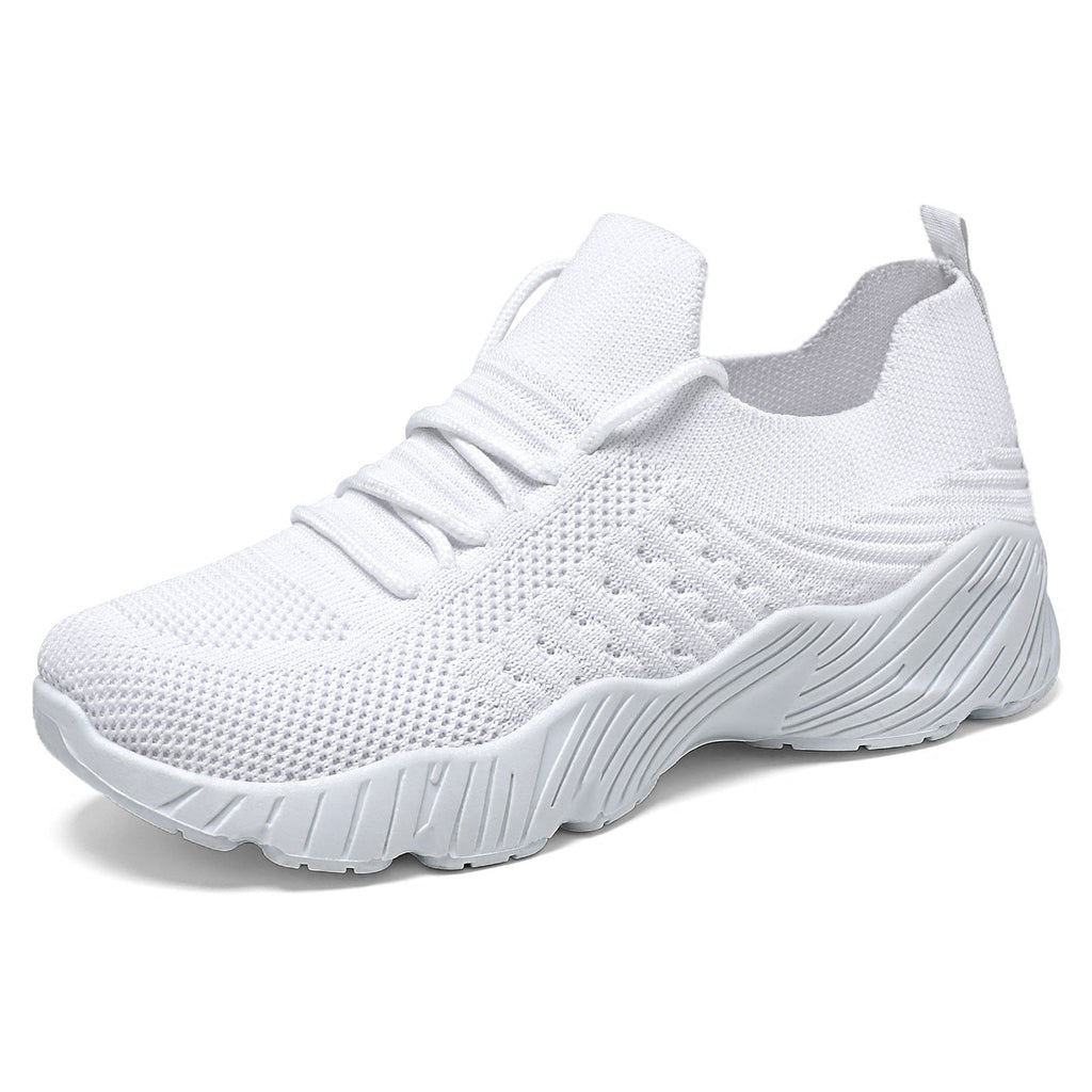 Women's Breathable Athletic Sneakers with Elastic Upper