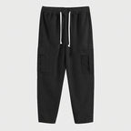 Women's Cargo Pants with Elastic Waistband and Practical Side Pockets