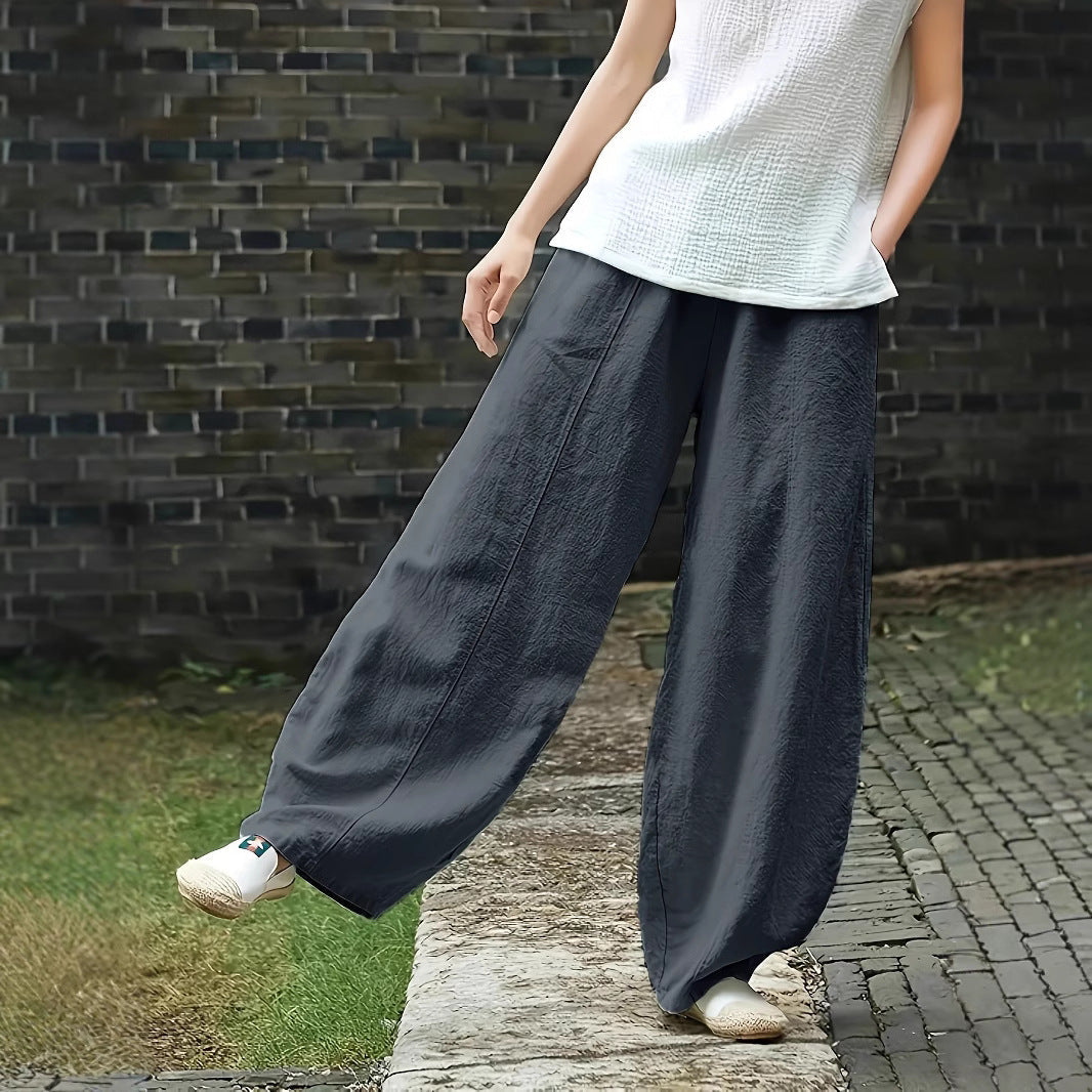 Elegant Palazzo Pants with Comfortable Fit and Loose Cut