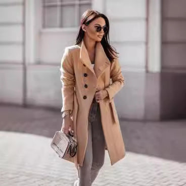 Elegant Wool Trench Coat
