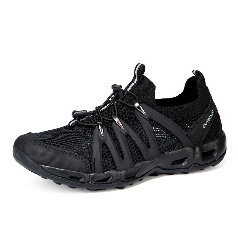 Women's Breathable Outdoor Sneakers with Elastic Quick-Lace System
