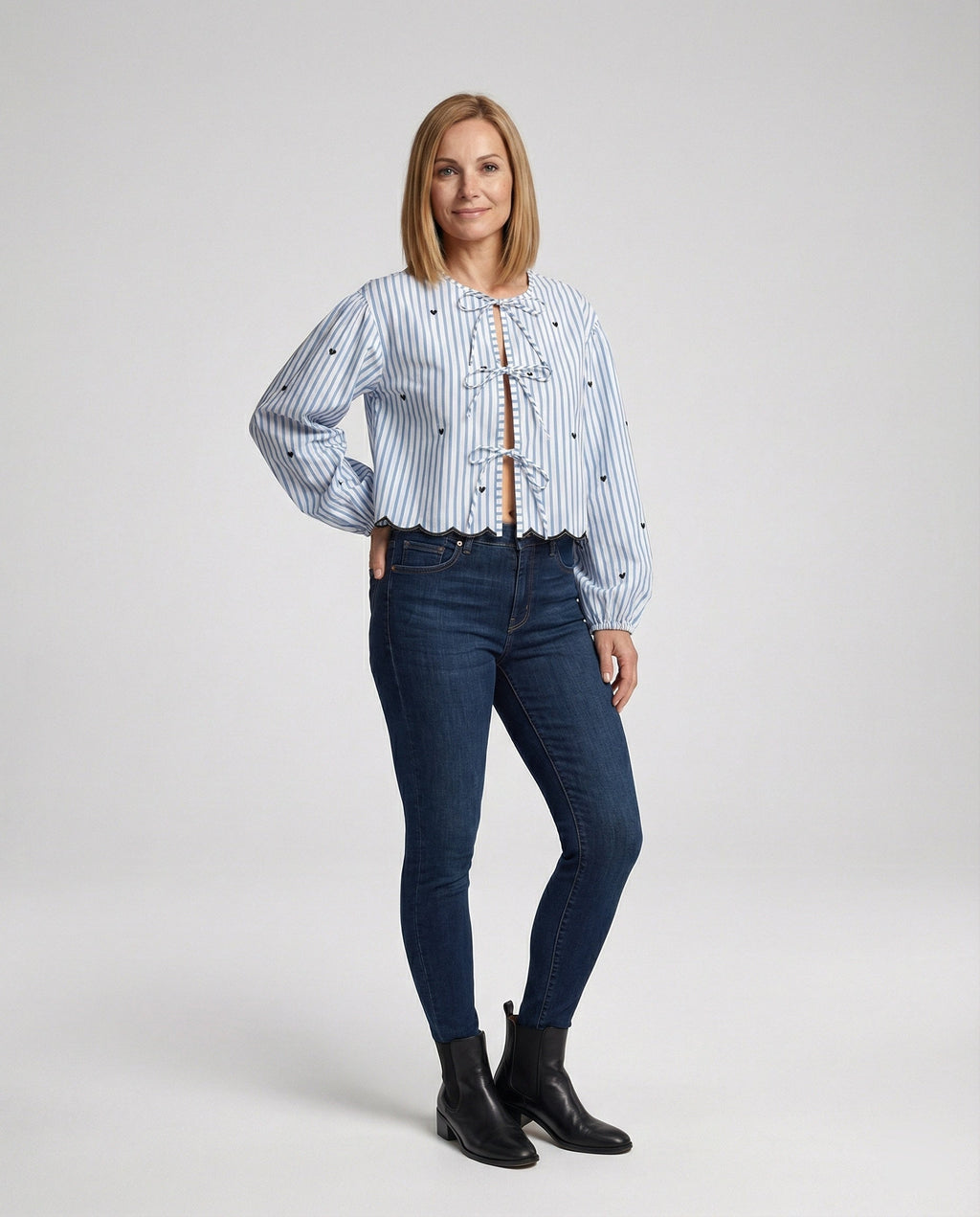 Women's Blouse with Wide Cut