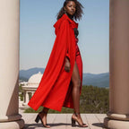 Women's Elegant Hooded Cape Jacket