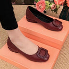 Women's Ballet Flats with Jewelry Appliqué and Comfortable Footbed