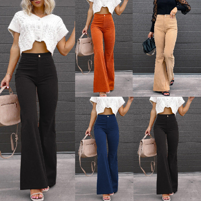 Women's High-Waisted Flared Jeans