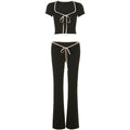 Casual Two-Piece Set with Drawstring