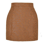 Women's Fashionable Mini Skirt with Animal Print
