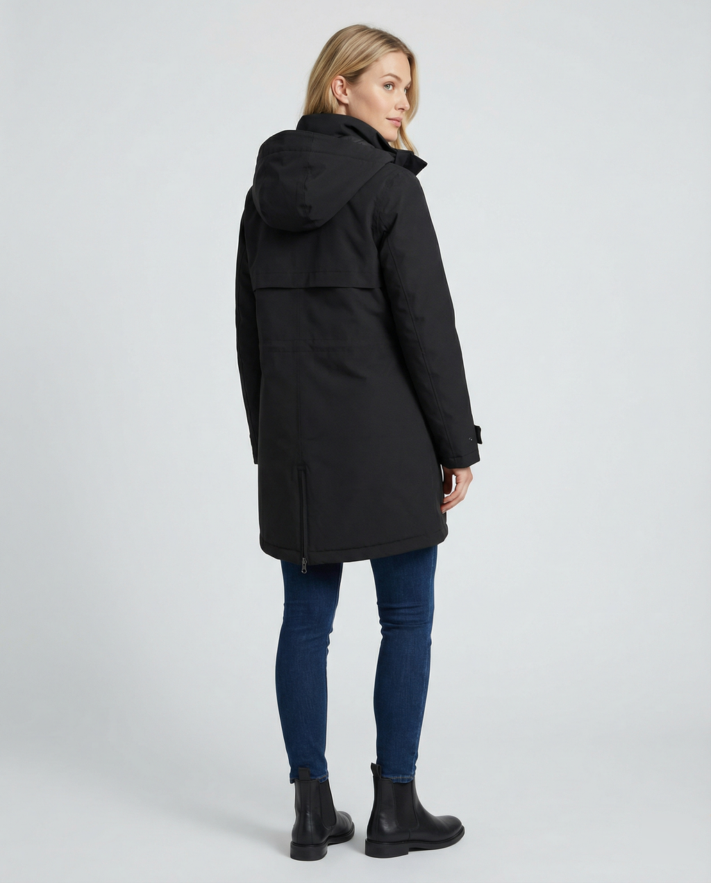 Women's Sporty Transitional Parka with Pockets