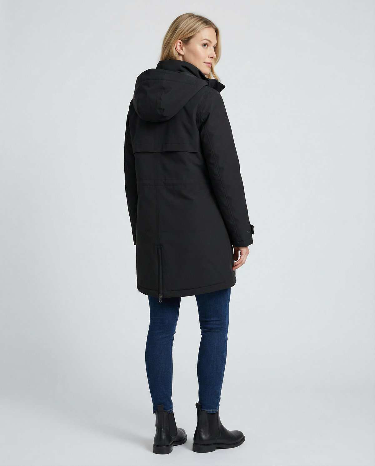 Women's Sporty Transitional Parka with Pockets