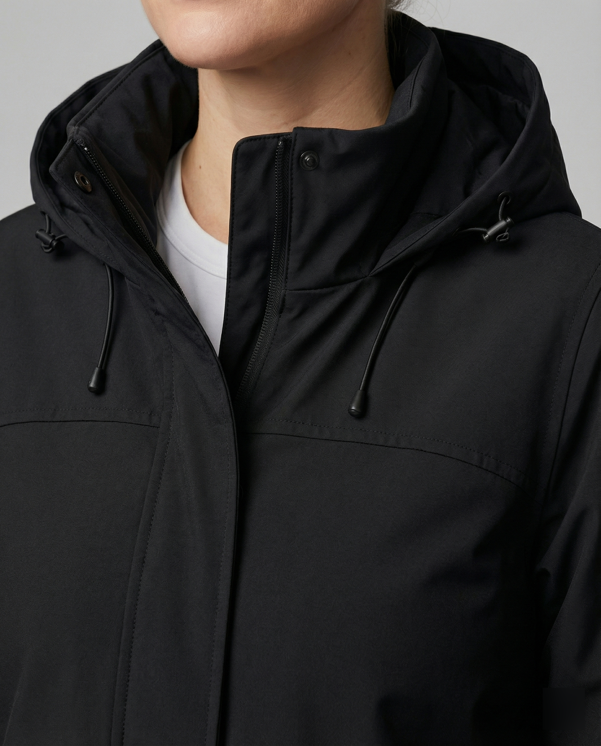 Women's Sporty Transitional Parka with Pockets