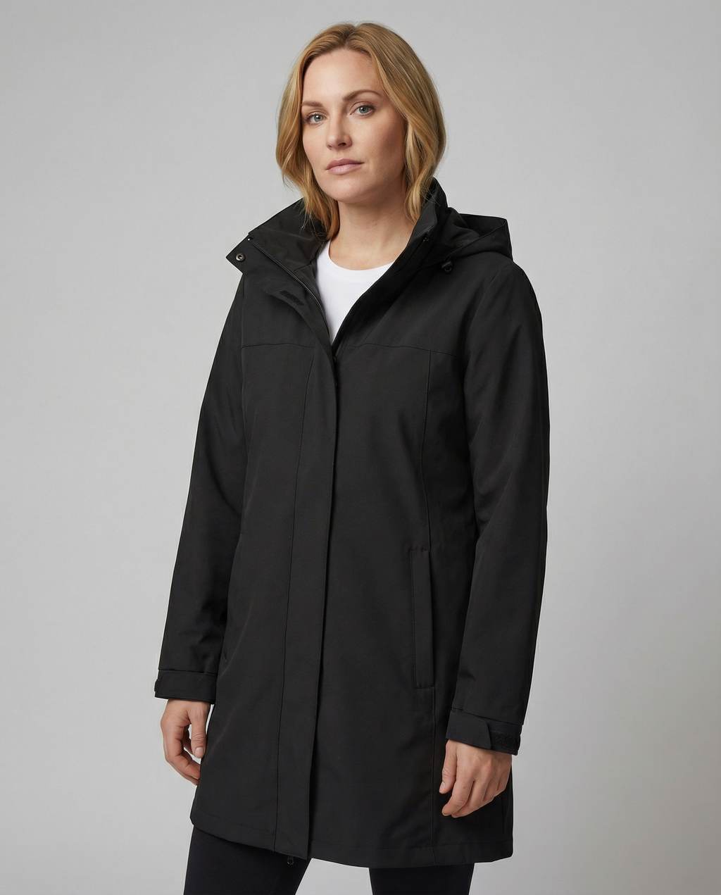 Women's Sporty Transitional Parka with Pockets