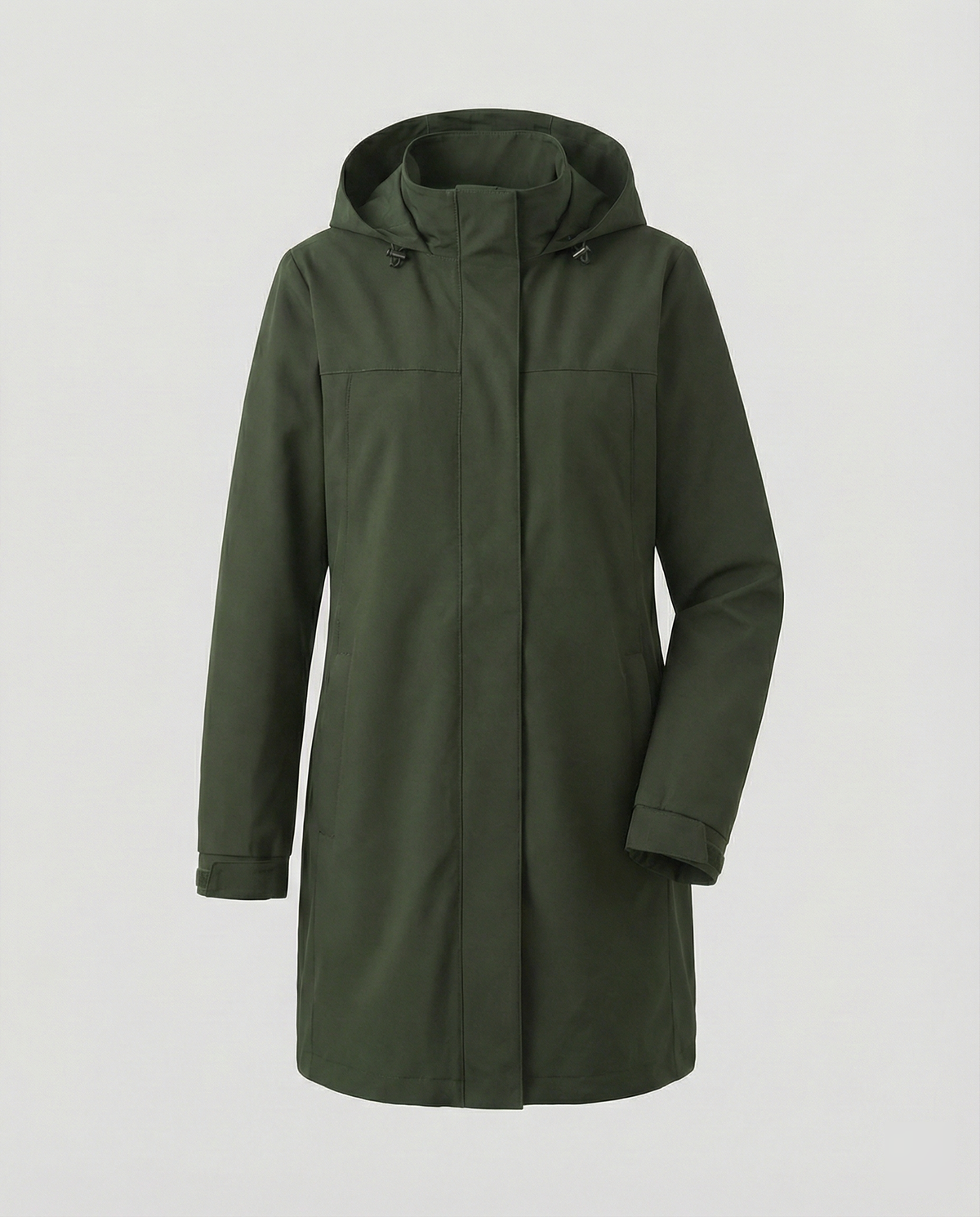 Women's Sporty Transitional Parka with Pockets
