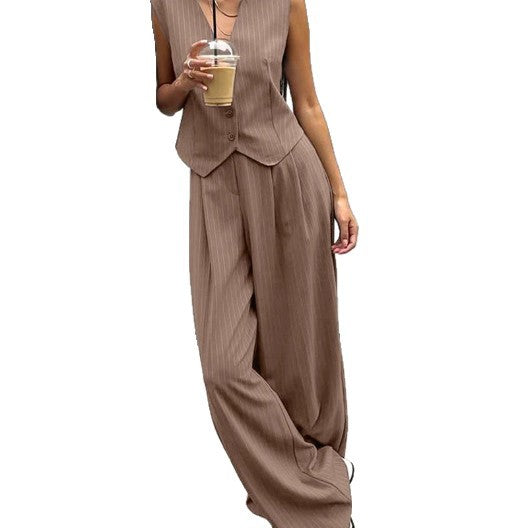 Women's Casual Jumpsuit with Elegant Blazer