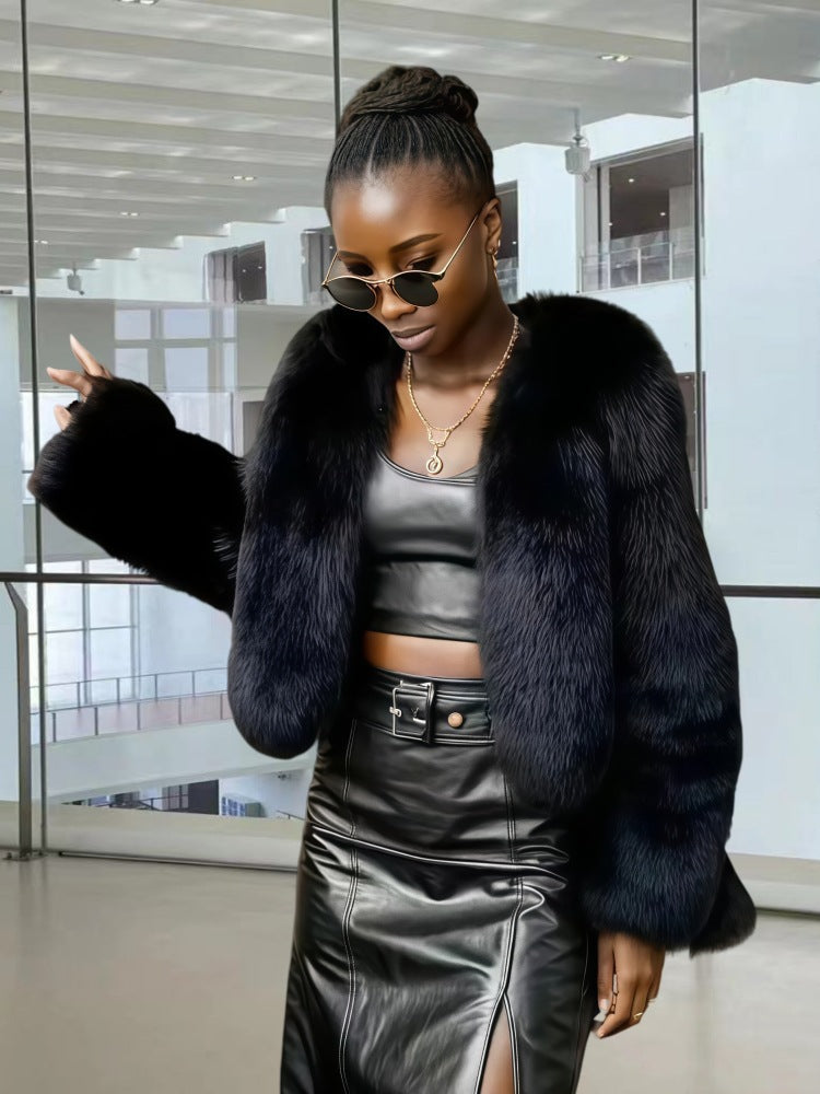 Women's Fleece Faux Fur Coat