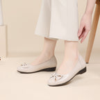 Women's Ballet Flats with Knot Detail