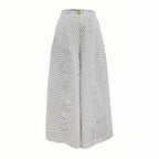 Women's High-Waisted Striped Culottes