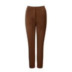 Women's Elegant Suit Pants with High Waist and Slim Leg