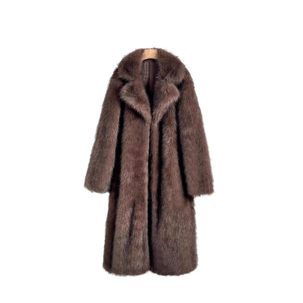 Women's Luxury Faux Fur Coat