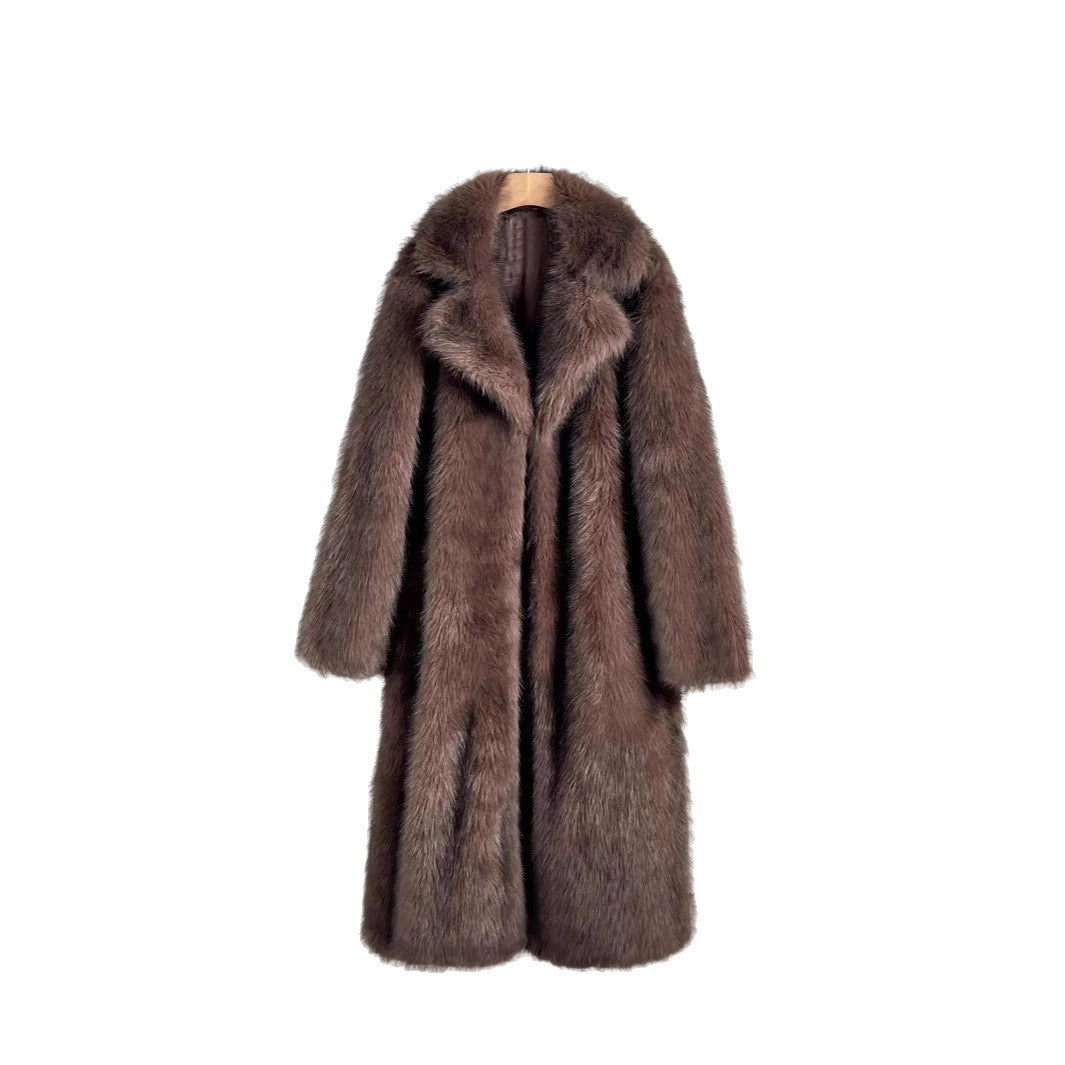 Women's Luxury Faux Fur Coat