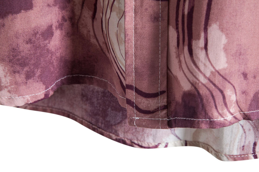 Women's Short-Sleeve Shirt with Abstract Pattern