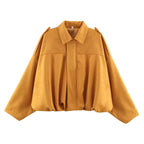 Elegant Oversized Jacket with Refined Cut