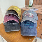 Men's Vintage-Inspired Distressed Cotton Baseball Cap