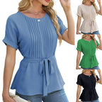 Women's Blouse with Pleats