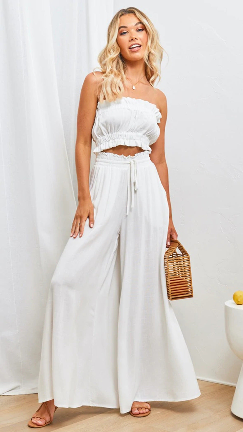 Women's Maxi Skirt with Elastic Waistband and Pockets