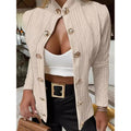 Elegant Knit Cardigan with Decorative Buttons