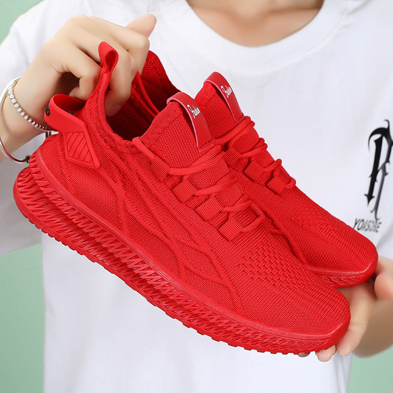 Women's Breathable Sport Sneakers with Elastic Upper and Cushioning Sole