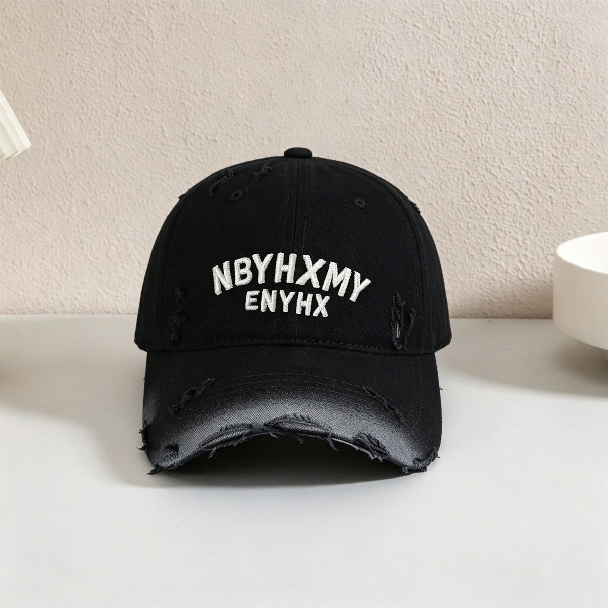 Men's Casual Distressed Textured Baseball Cap