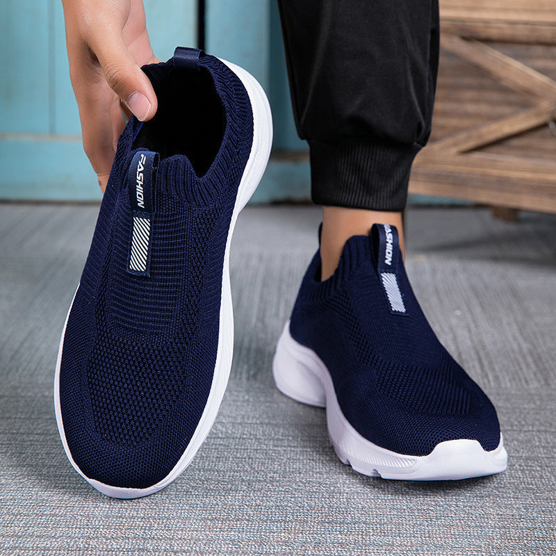 Women's Breathable Knit Sneakers with Elastic Entry