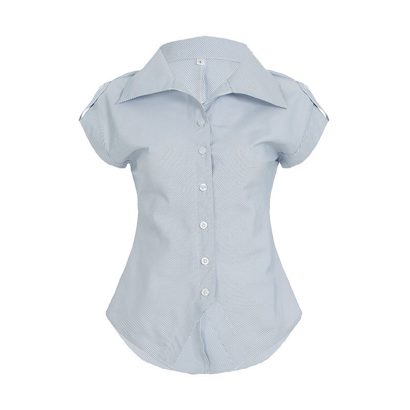 Elegant Blouse with Modern Stripes