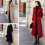 Women's Elegant Trench Coat with Double-Breasted Design