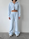 Women's Cropped Hoodie and Relaxed Jogger Set
