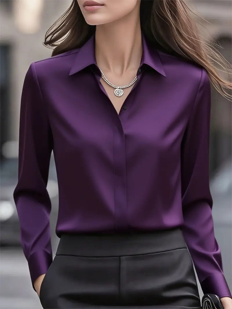 Classic Women's Long-Sleeve Blouse
