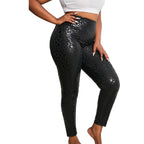High-Gloss Leopard Print Leggings