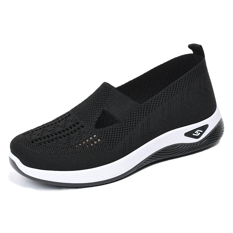 Women's Breathable Slip-On Sneakers with Elastic Design