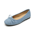 Women's Ballet Flats with Elegant Bow and Soft Lining