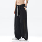 Men's Casual Sports Pants with Breathable Inserts