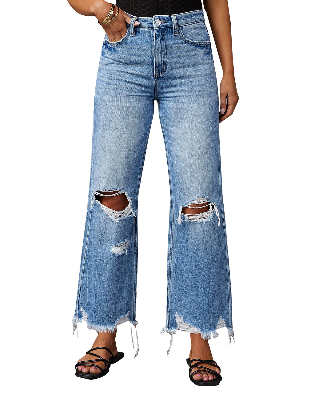 Women's Vintage-Style Flared Jeans