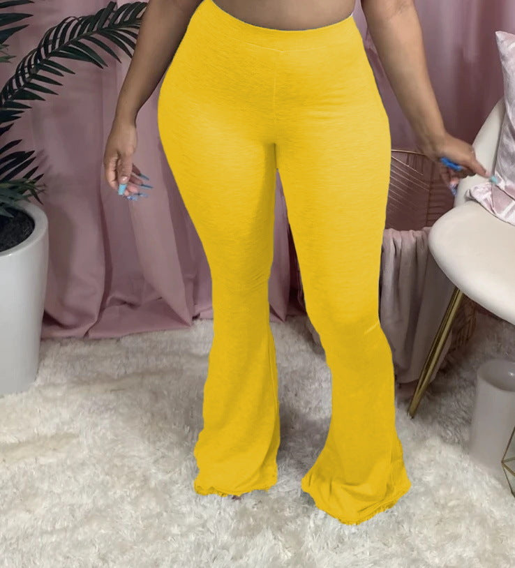 Women's High-Waisted Bootcut Leggings in Soft Jersey