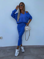 Fashionable Asymmetric Cotton Outfit Set