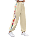 Women's Floral Print Lounge Pants with Elastic Waist