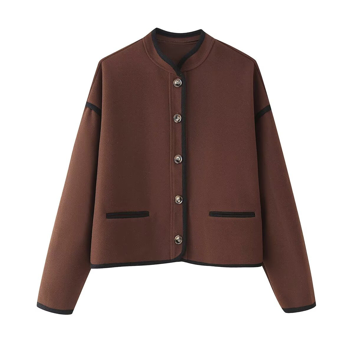 Women's Elegant Blazer Jacket Made of High-Quality Material with Button Closure