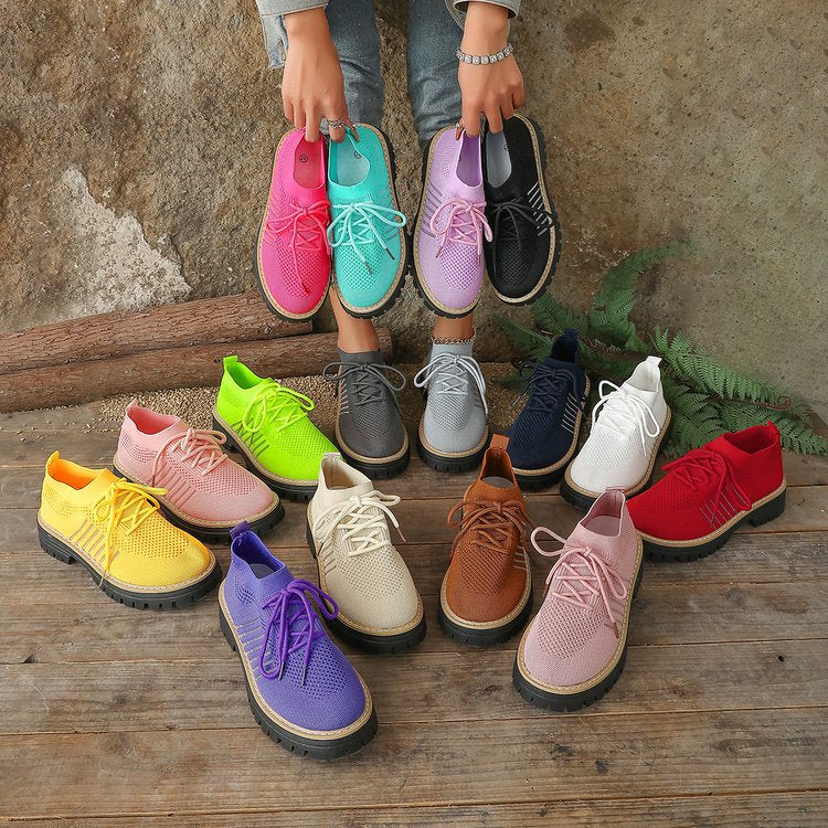 Women's Breathable and Comfortable Sneakers with Statement Sole