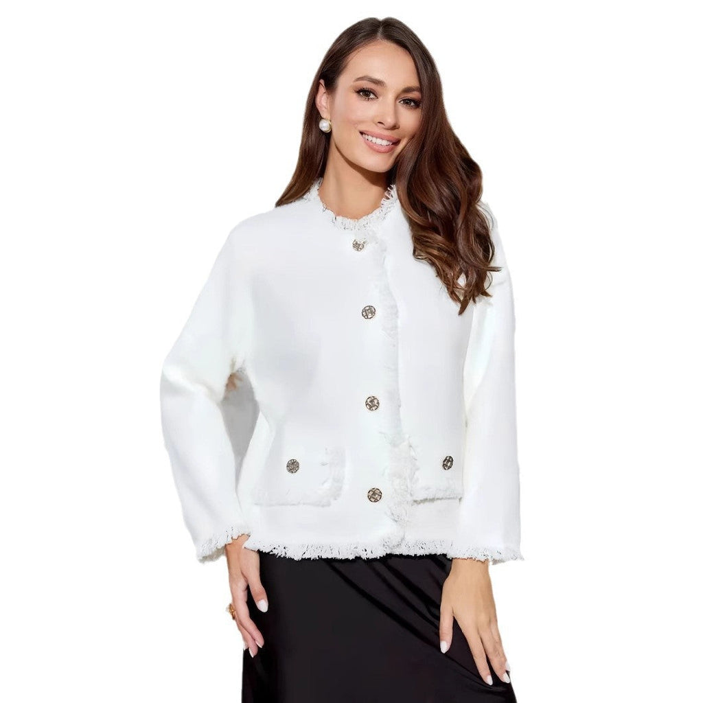 Women's Elegant Short Jacket with Fringe