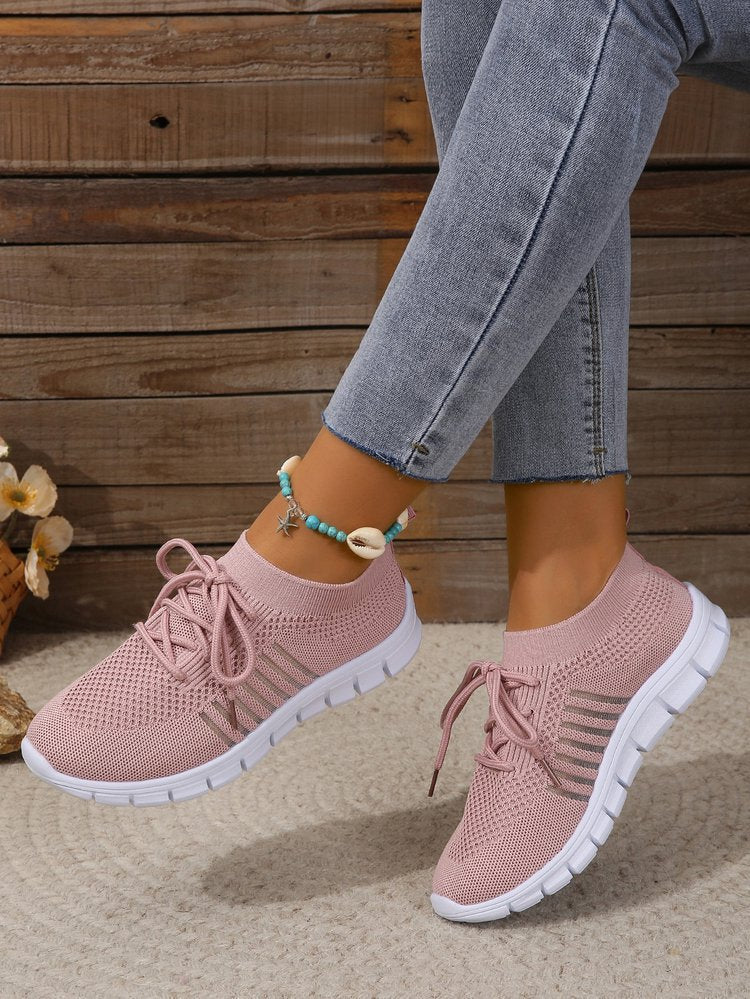 Women's Breathable Sport Sneakers with Elastic Cuff