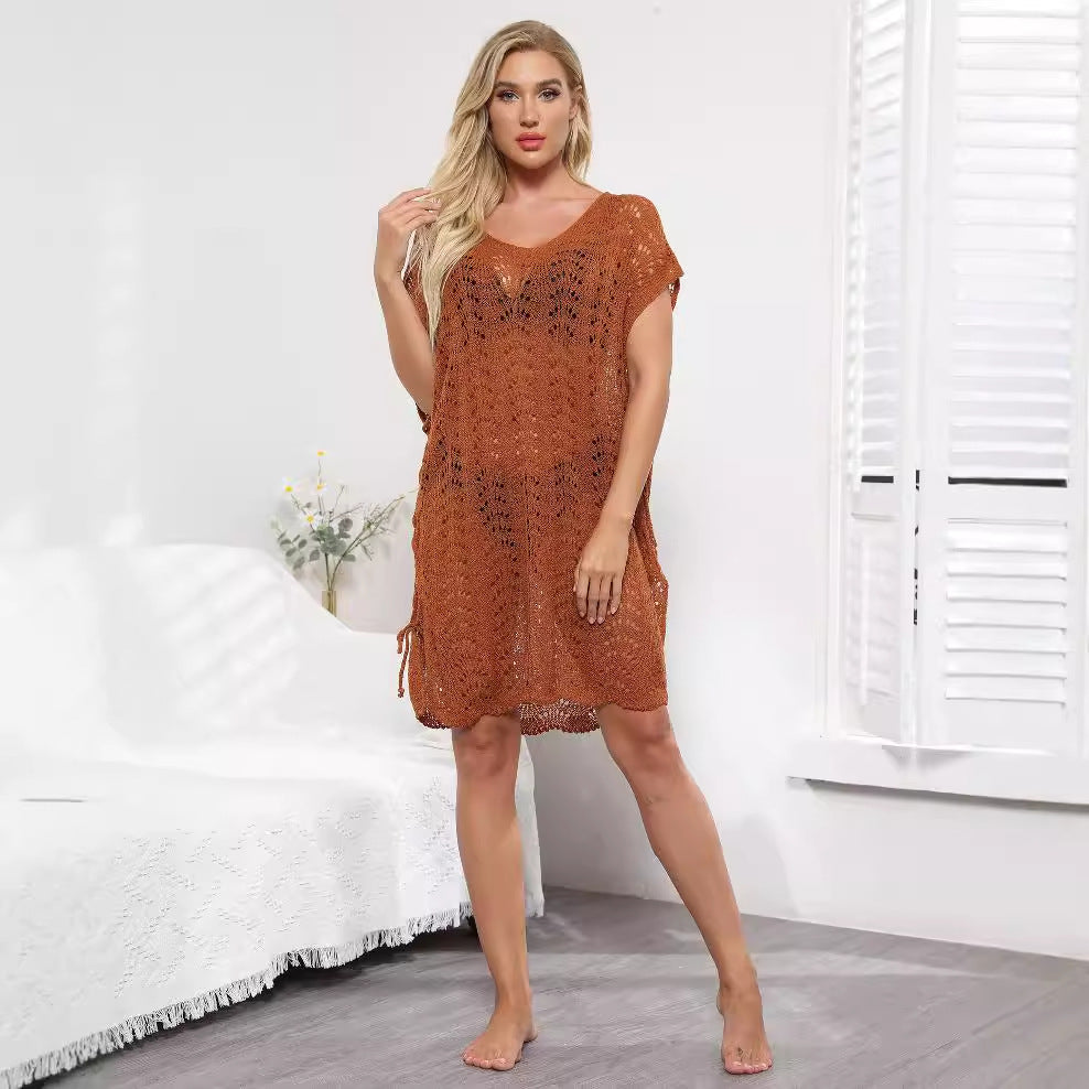 Women's Elegant Crochet Beach Cover-Up
